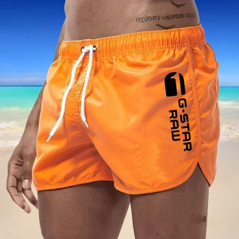 

2024 Fashion New Men's Sports Beach Shorts Summer Lightweight Pant Pockets Breathable and Quick Drying Hawaii Beach