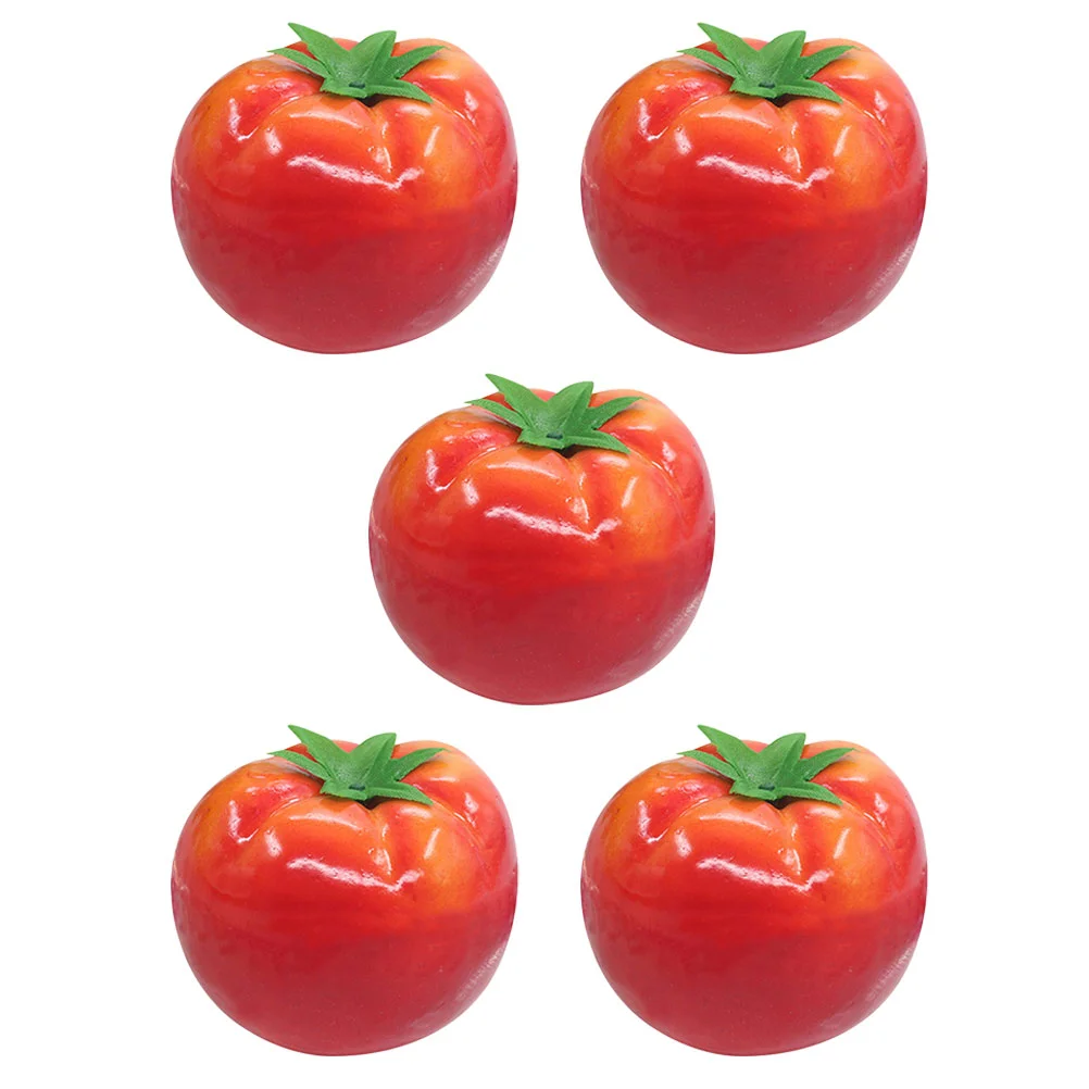 Simulated Tomato Models Artificial Lifelike Tomato Models Fake Figurines Showcase Props