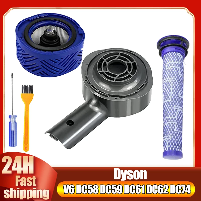 Motor Rear Cover/Motor Back Cover & Filter Replacement for Dyson V6