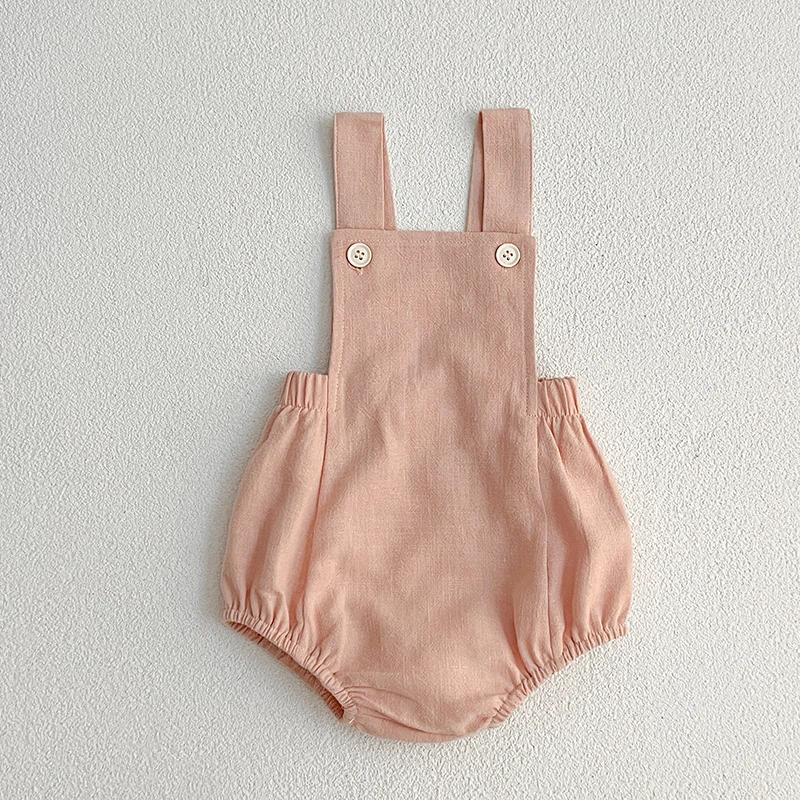 Newborn Infant Baby Boy Girl Romper Casual Solid Cotton Sleeveless Baby Boys Overall Jumpsuit Summer Toddler Clothing 0-2Y cotton romper,summer jumpsuit,baby clothing,baby jumpsuit