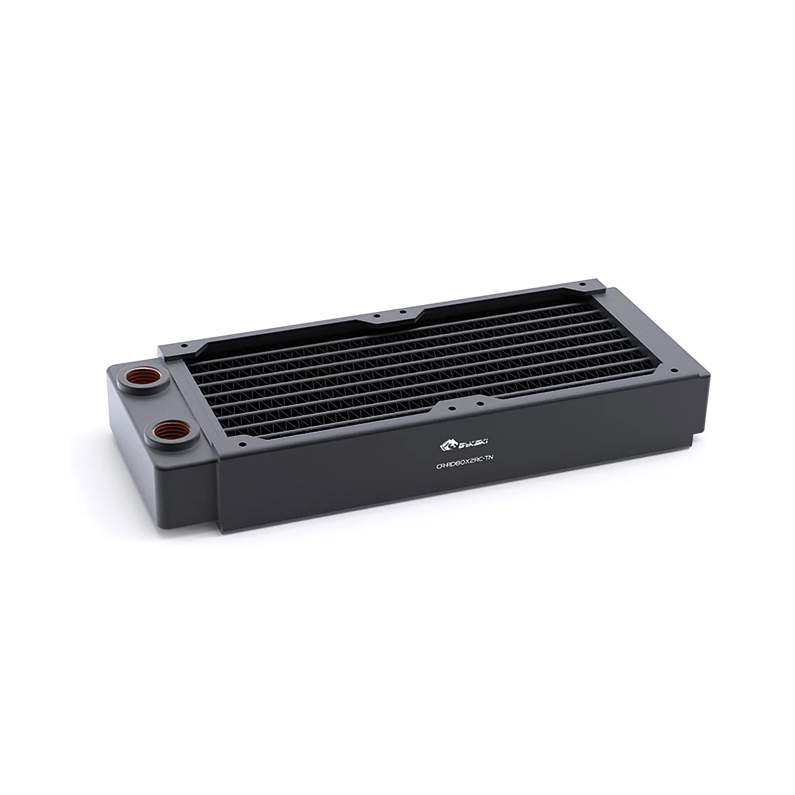 Bykski 16cm 80 mm x Radiador de Cobre Líquido Água Refrigerar Refrigerador Trocador de Calor Cr-rd80x2rc-tn
