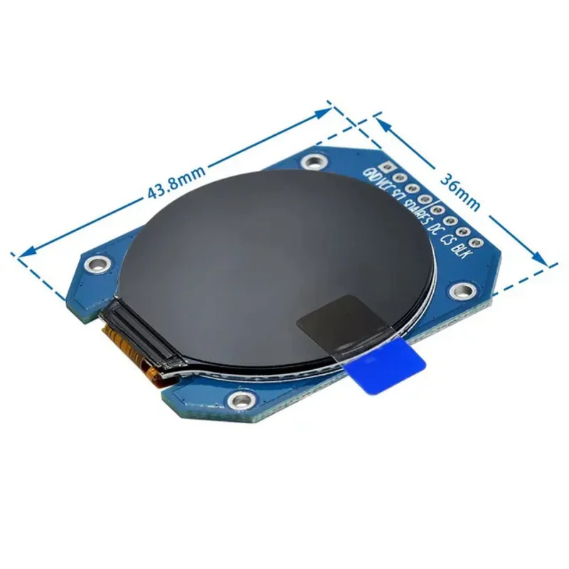 Ƶ̳ TFT LCD ÷ ,  RGB, 240*240, GC9A01 ̹, 4 ̾ SPI ̽, 240x240 PCB, 1.28 ġ