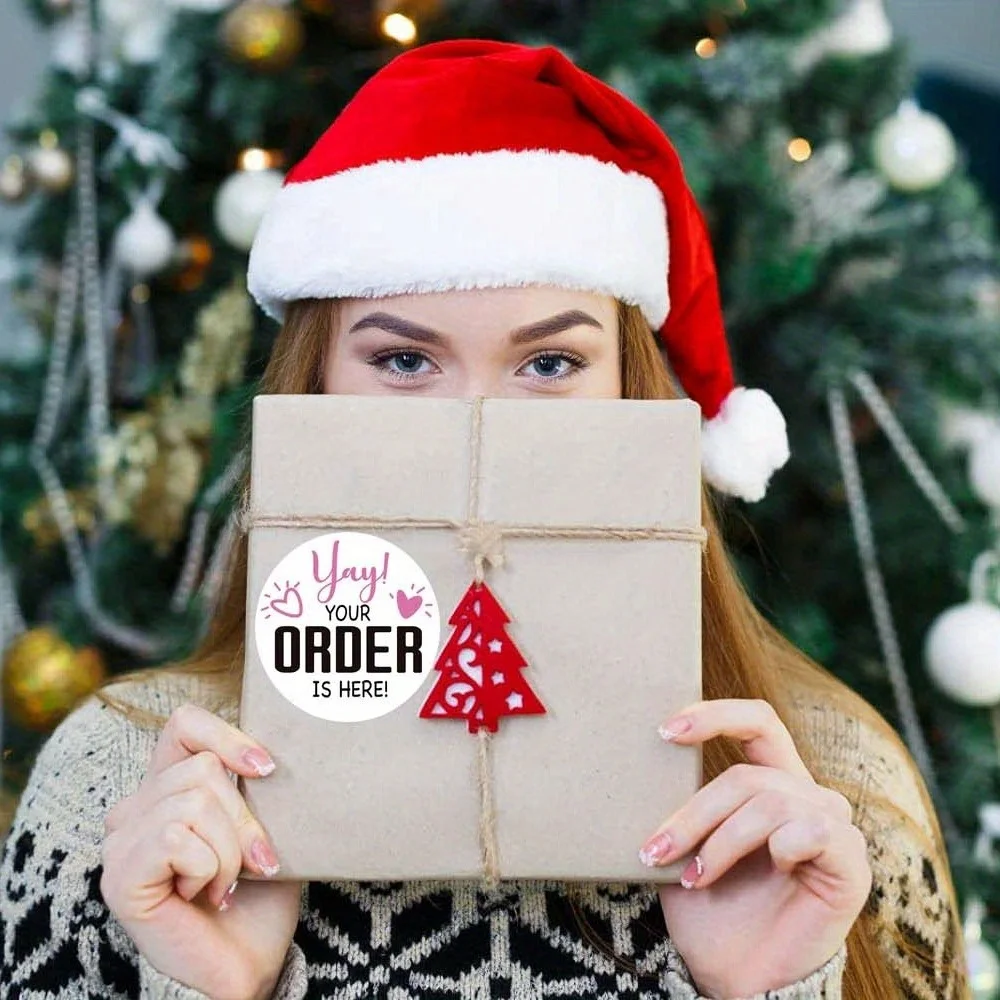 120pcs 'Your Order is Here' 1.5-Inch Thank You & Packaging Stickers