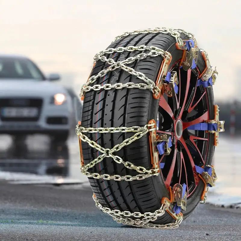 Car Tire Anti-Skid Chains Automobile Snow Chains Universal Tire Anti-skid Snow Mud Sand Wheel for Truck Passenger