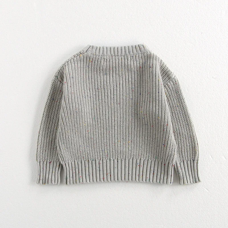 Description Picture 4 of itemAutumn Baby Sweaters O Neck Boys Knit Pullover 2 Colors Girls Knitwear Brief Boys Clothes