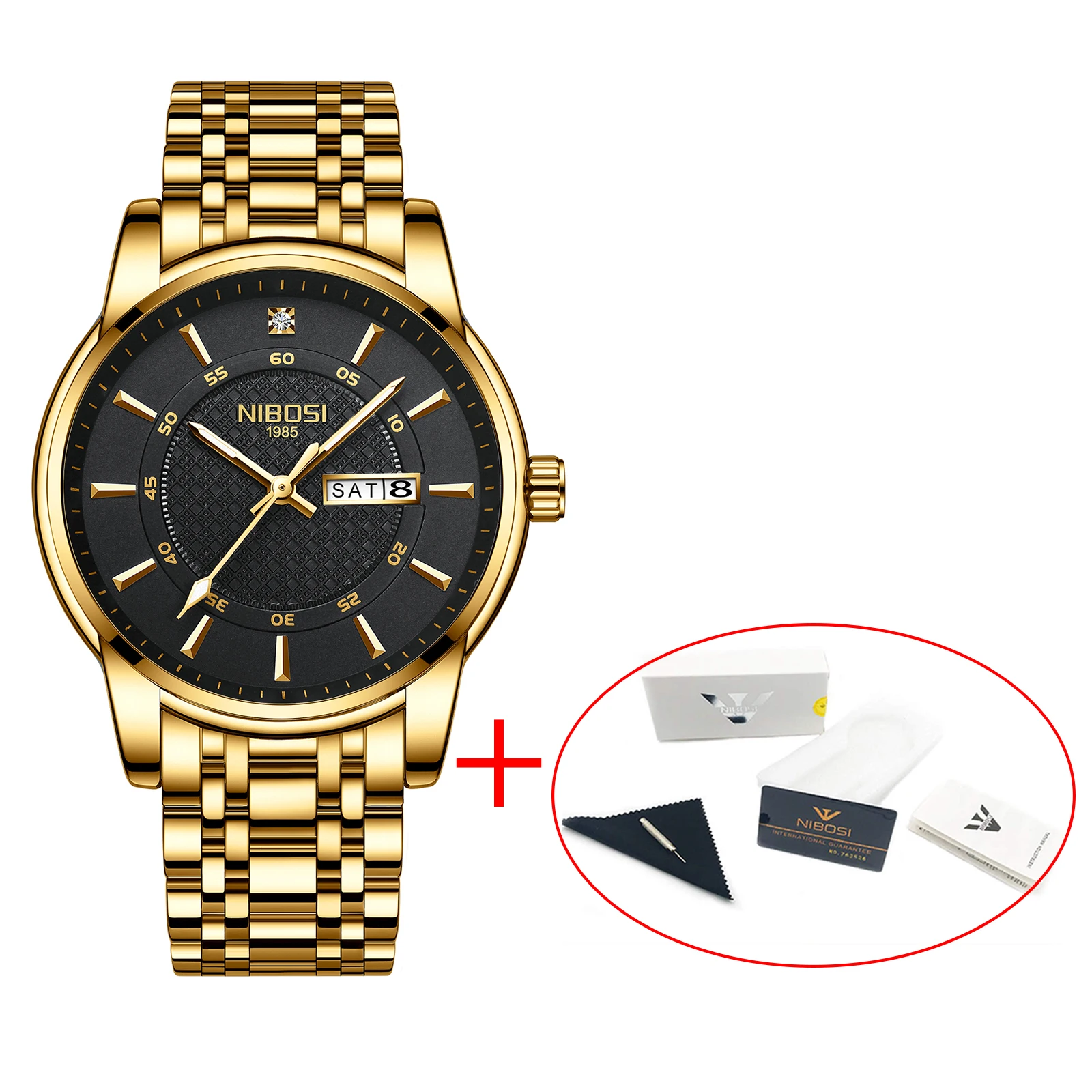 Relogio Masculino NIBOSI Brand Design Men Watch Waterproof Stainless Steel Sports Quartz Watches For Men Relojes Para Hombre 