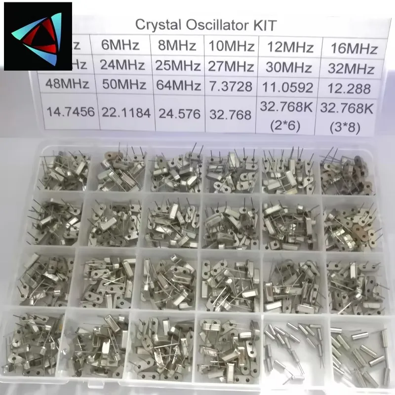 Crystal Oscillator Electronic Kit 480PCS 24 Kinds crystal oscillator kit quartz resonator