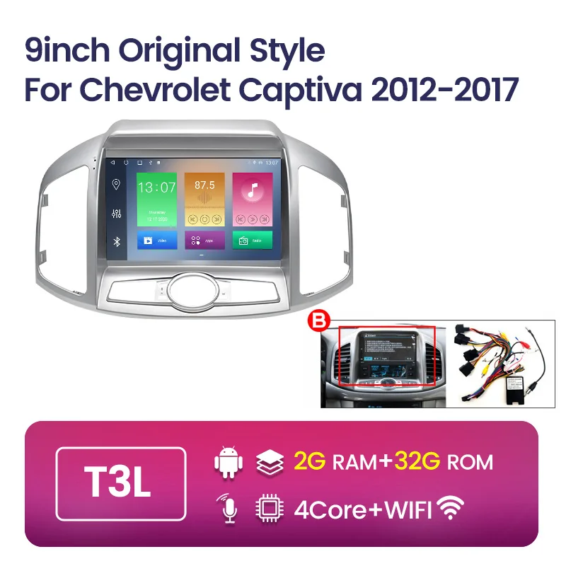 car video player system 4G Lte 6+128G Android 11 Carplay Auto DSP RDS Car Radio Multimedia Player For Chevrolet Captiva 1 2011 -2017 GPS 2din Stereo SWC headrest blu ray player Car Multimedia Players