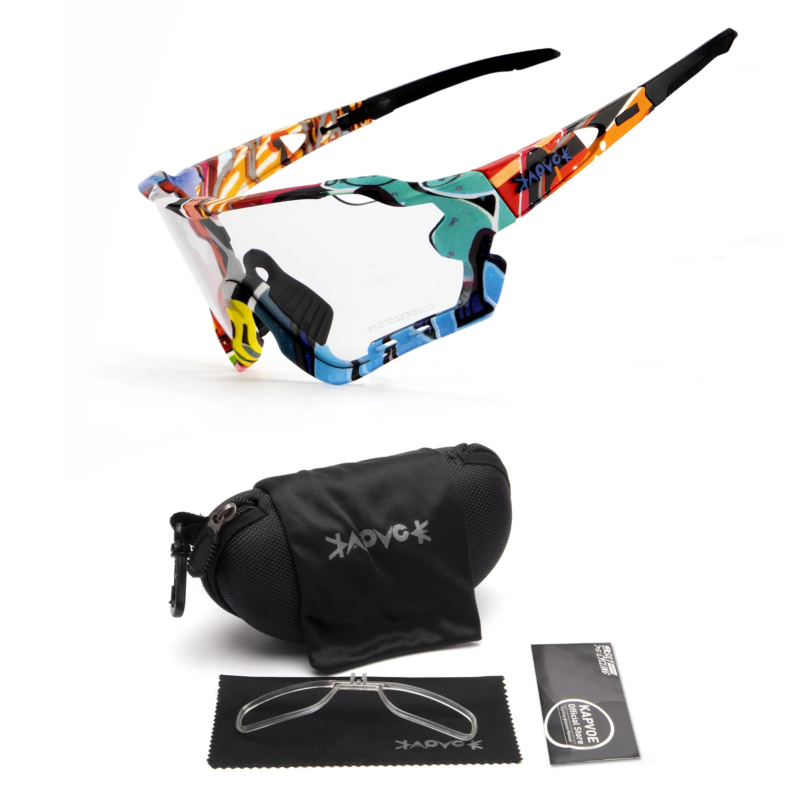 

Men/Women Photochromic 1 Lens Cycling Sunglasses outdoor Sport Bike Cycling Eyewear Cycling Glasses Bicycle Hiking Fishing MTB