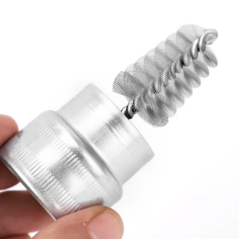 Car Detailing Brush Set Battery Brush Battery Pole Clean Head Clean Galvanized Nickel-plated Brush Cleaning Tool