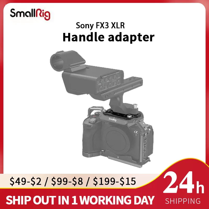 Smallrig Sony fx3 XLR handle adapter compatible with a7m4 a7s3