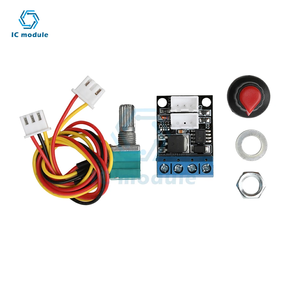 3A/10A PWM DC Motor Speed Controller Speed Governor Potentiometer 5V ...