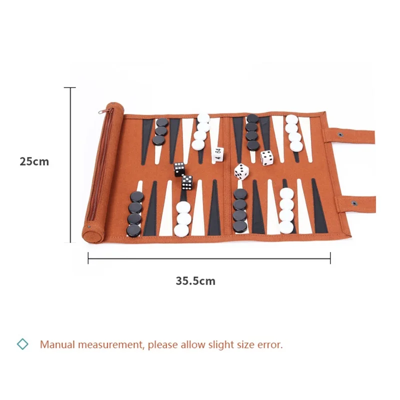 Backgammon Board Game Portable Backgammon Sets For Adults Travel Games Adult Roll Design Children's Puzzle Game Board Strategy board game