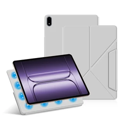 Magnetic Slim Detachable Fold Stand Tablet Case for Oneplus Pad 2 Pro (GRAY)