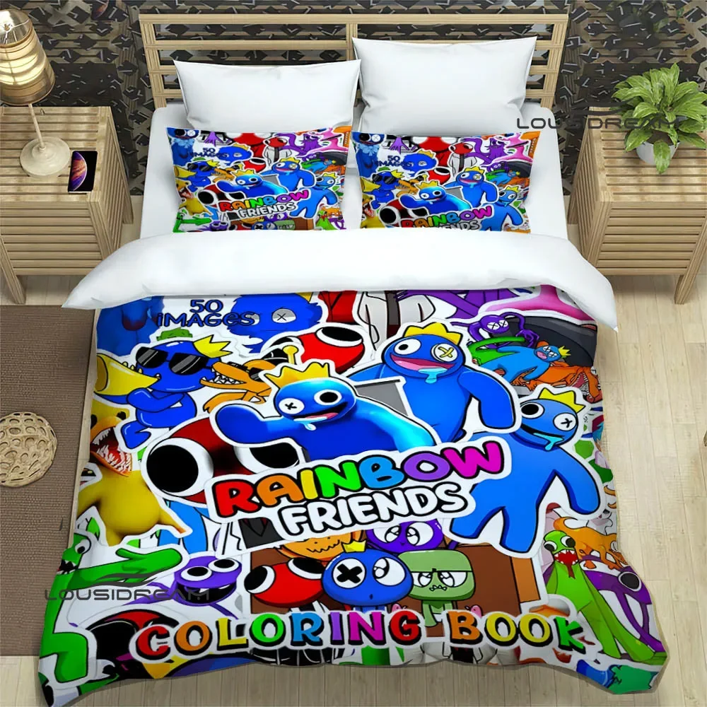 

Game Rainbow Friends Bedding Sets exquisite bed supplies set duvet cover bed comforter set bedding set luxury birthday gift