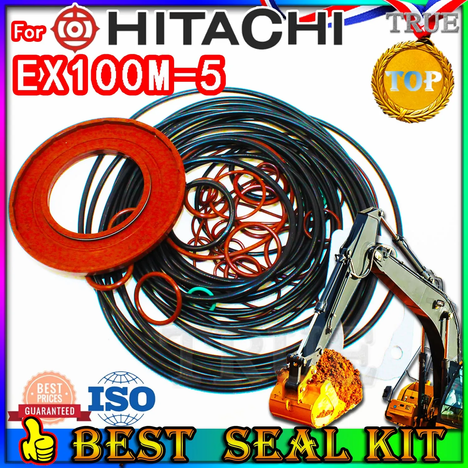 

For Hitachi EX100M-5 Oil Seal Repair Kit Boom Arm Bucket Excavator Hydraulic Cylinder Hit EX100M 5 Best Reliable Mend proof Foot