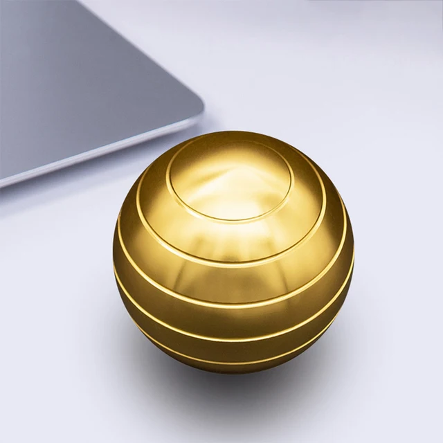 38mm Desktop Decompression Rotating Spherical Gyroscope Office Desk Stress Relief Toys Optical Illusion Flowing Finger Toys 2