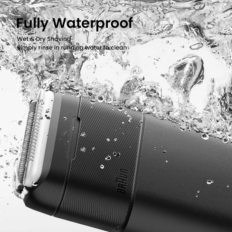 Braun X Series M1012 Mini Shaver For Men Wet-Dry Dual Use Washable Rechargeable Electric Razor Beard Shaving Machine Original electric shaver beard trimmer