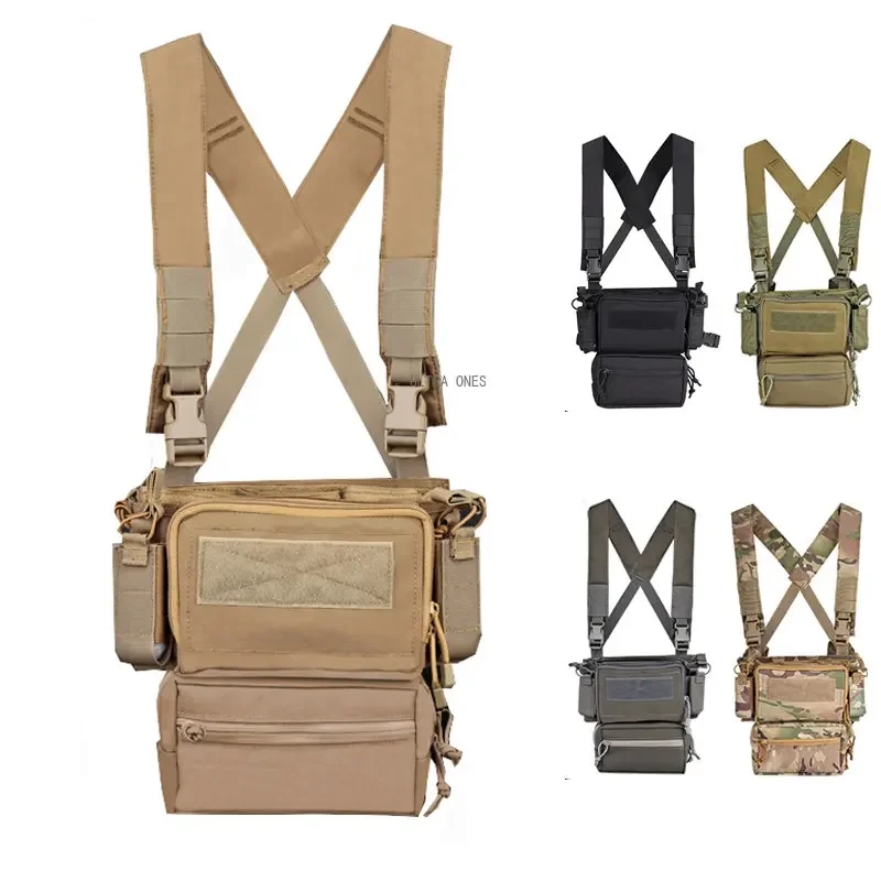 

Tactical Vest Military Airsoft Training Combat Detachable Pouches Chest Rig Shooting Hunting Paintball Quick Release Vests