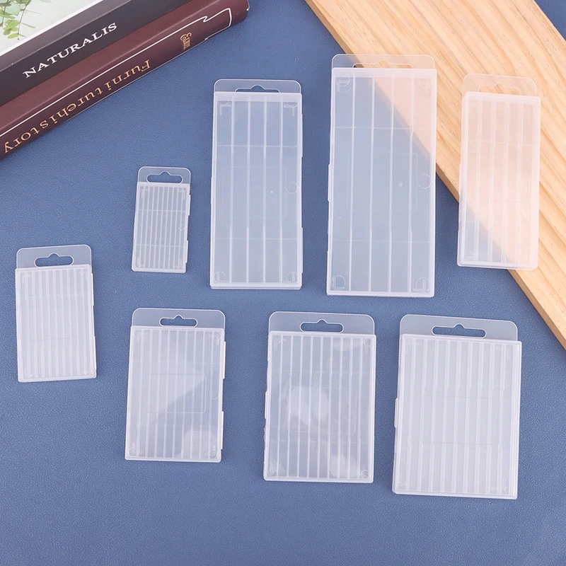 Empty Box Storage Case for Plastic Twist Drill and Tool Accessories; Transparent 5/10 Hole Toolbox for Woodworking Drill Bit