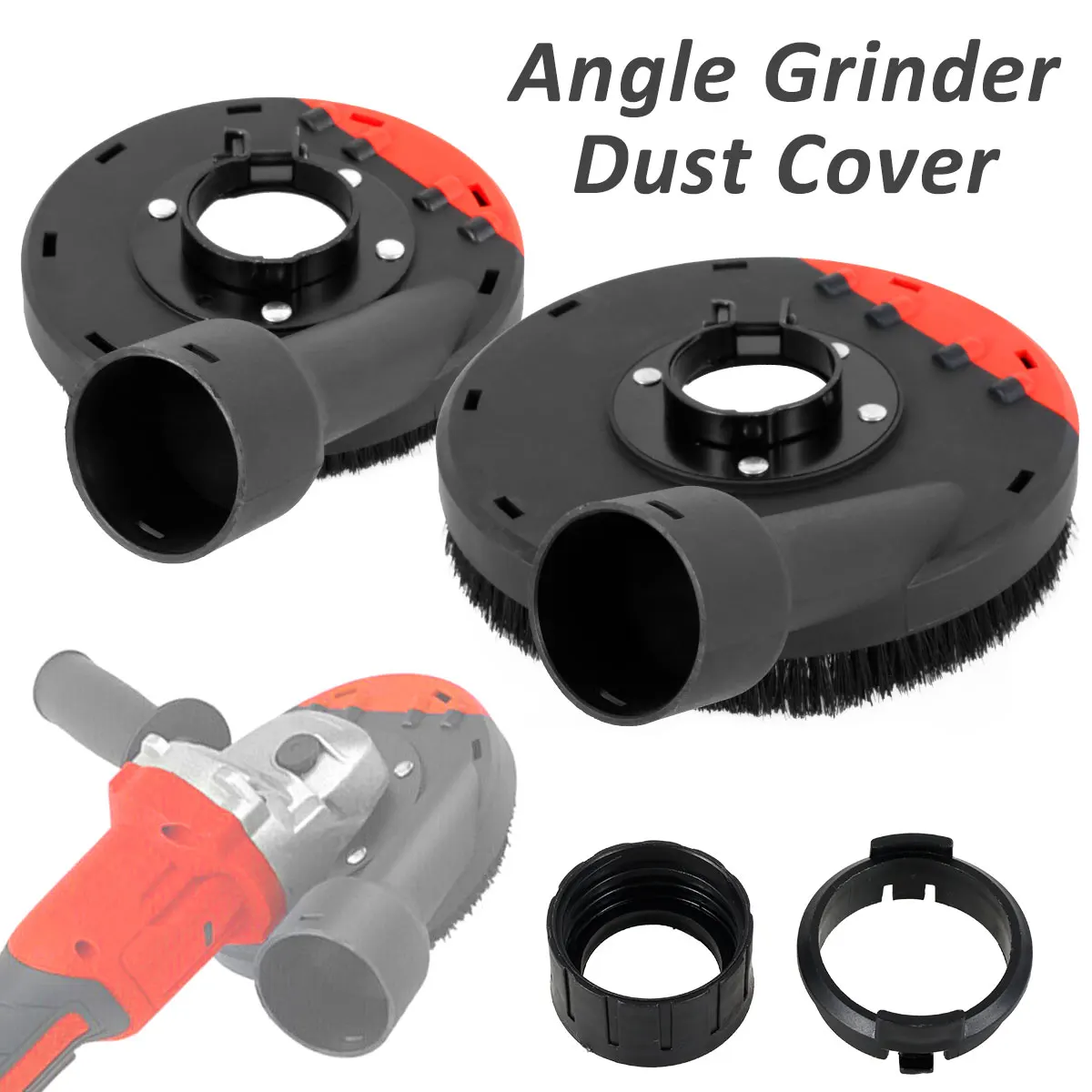 

100/125 Model Angle Grinder Dust Shroud For Concrete Stone Dust Collection Surface Grinding Dust Cover Power Tool Accessories