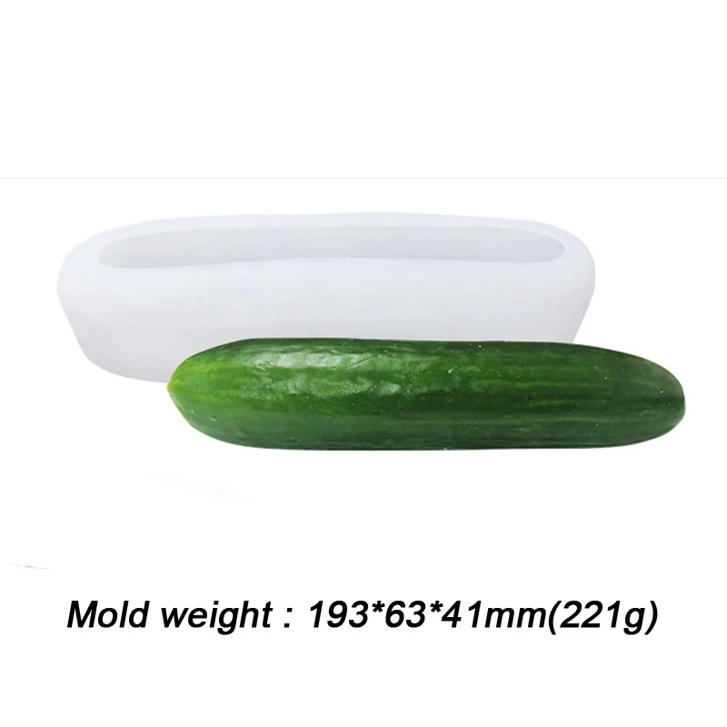 Simulated Vegetable and Fruit Silicone Mold, Art Craft, Cucumber, Kiwi, Mangosteen, Avocado Scented Candle Making Tools, Supplie
