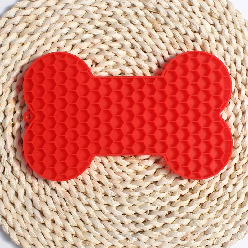 Title 11, Bone Shape Silicone Licking Pad Pet Dog Peanut ...