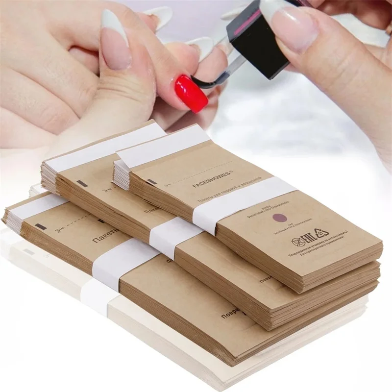 Description Picture 3 of item10pcs Disposable Nail Disinfection Kraft Bag Disposable Manicure Pouch Dry Heat Disposable Sterilization Disinfection Accessory