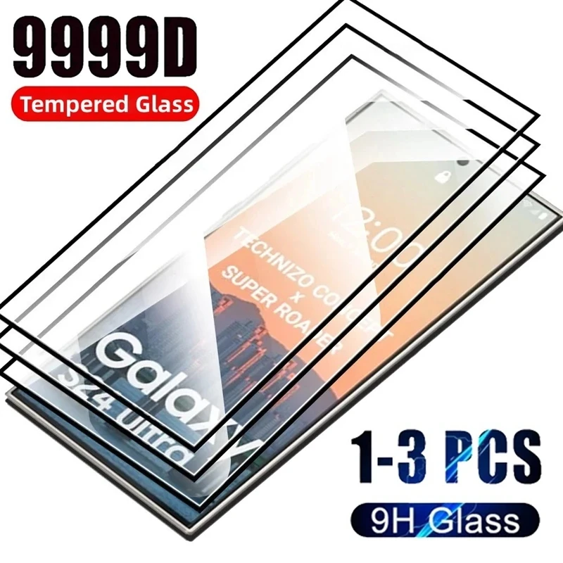 

3-1PCS Tempered Glass For Samsung Galaxy S24 Ultra 9H Protective Film Screen Protector For S24 Plus S24+ S24Ultra S24Plus