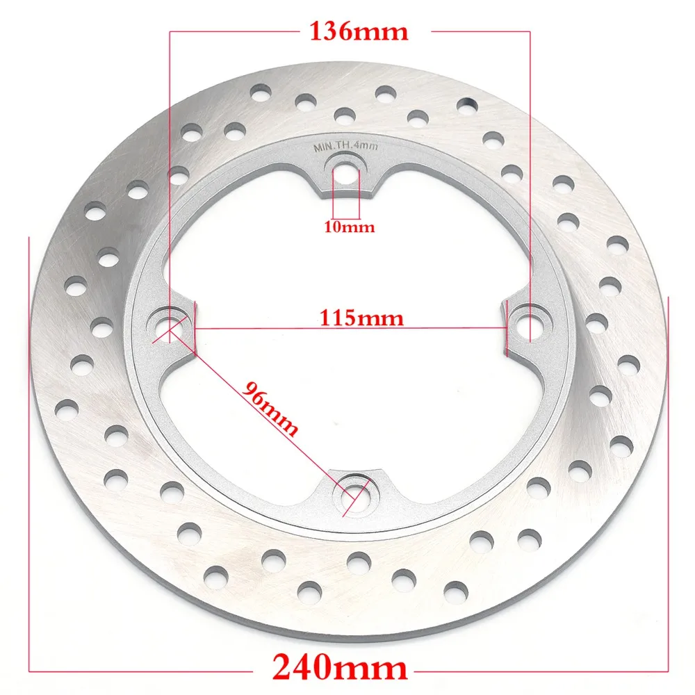 240mm Rear Brake Disc Rotor for Honda CB600 F FA Hornet CB600F 2007-2013 CBF600 2004-2006 2008-2012 CBR600 F 2011-2013 CBR600F motorcycle brake disc