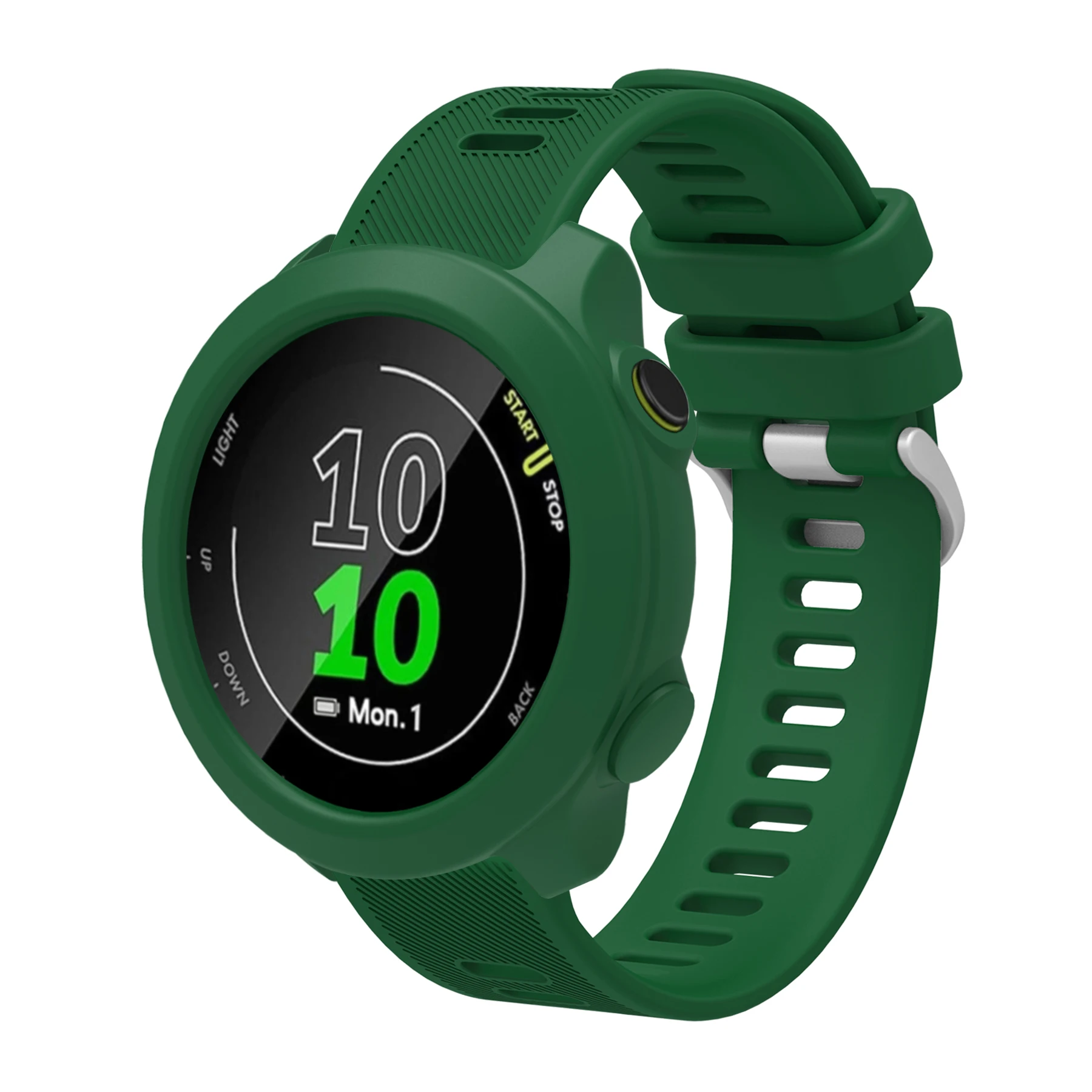 Durable Silicone Strap with Protective Case for Smartwatch Replacement