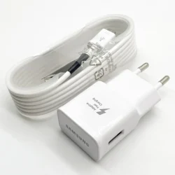 Super Fast 15W Wall Charger with 1.5M Micro USB Cable - White EU with Cable