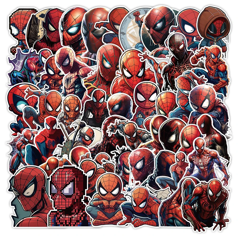 

10/30/50pcs Disney Marvel Movie Avengers Spiderman Stickers Anime Decals Cool Skateboard Laptop Motorcycle Waterproof Sticker