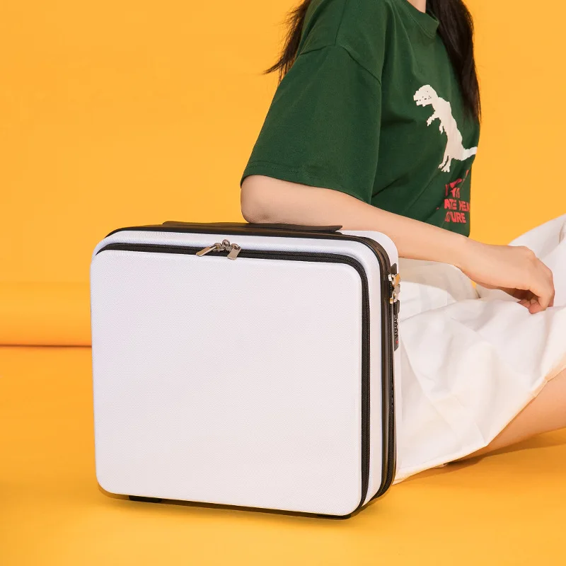 Front suitcase small female mini cute fashion trend student 16 inch makeup case portable portable multifunctional spinner luggage travel cosmetic bag