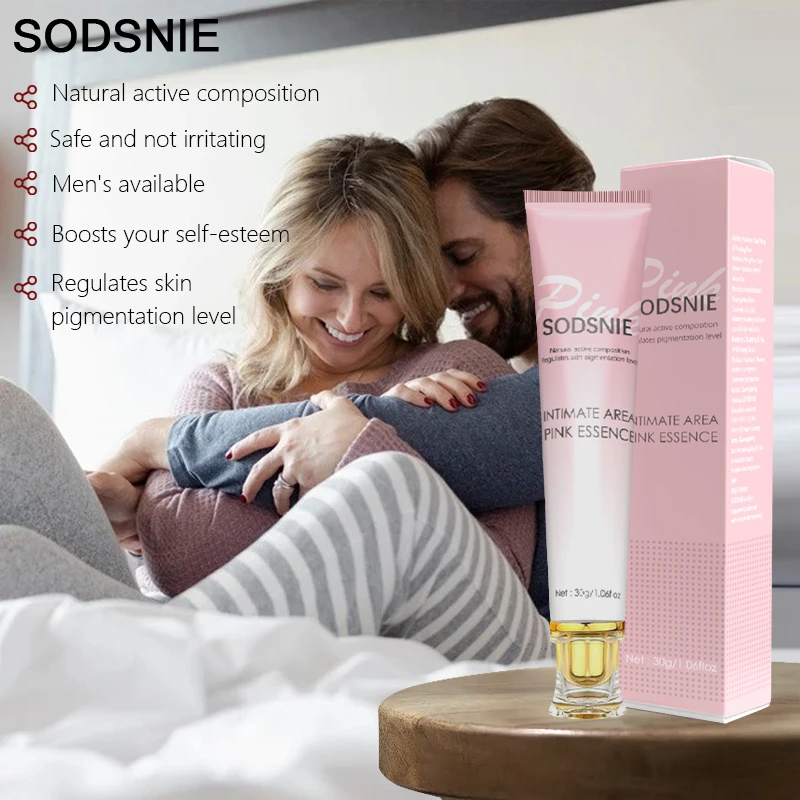 Intimate Area Whitening Cream Pink Essence Lighten Melanin Regulates Underarms Hips Inner Thighs skin Brightening Repair Cream 4