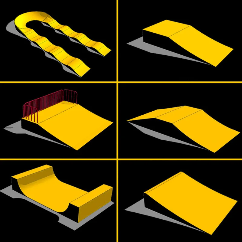 

Skateboard BMX balance car site props Land surfing race track ramp starting platform Pump track Wave Vert ramp platform