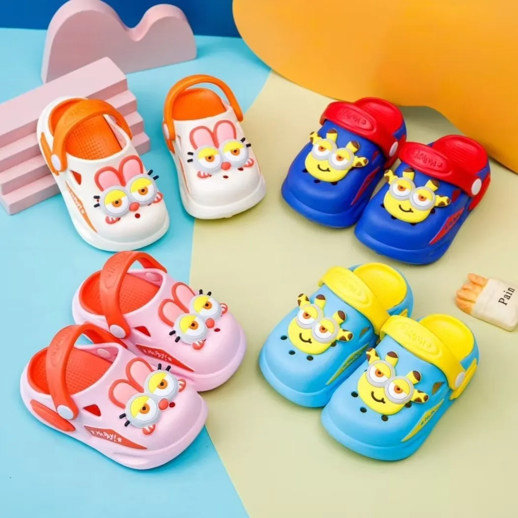 Children's Sandals and Slippers Cartoon Soft Sole Anti Slip Children's Shoes Girls' Indoor Home Shoes Boys' Sandals Kids