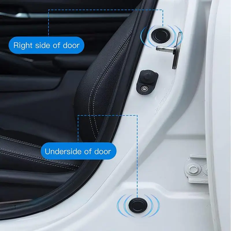 Car Door Anti-Collision Silicone Pads Shock Absorber Gasket Anti-shock Protection Soundproof Silent Buffer Stickers Accessories Car Door Anti Collision Pads