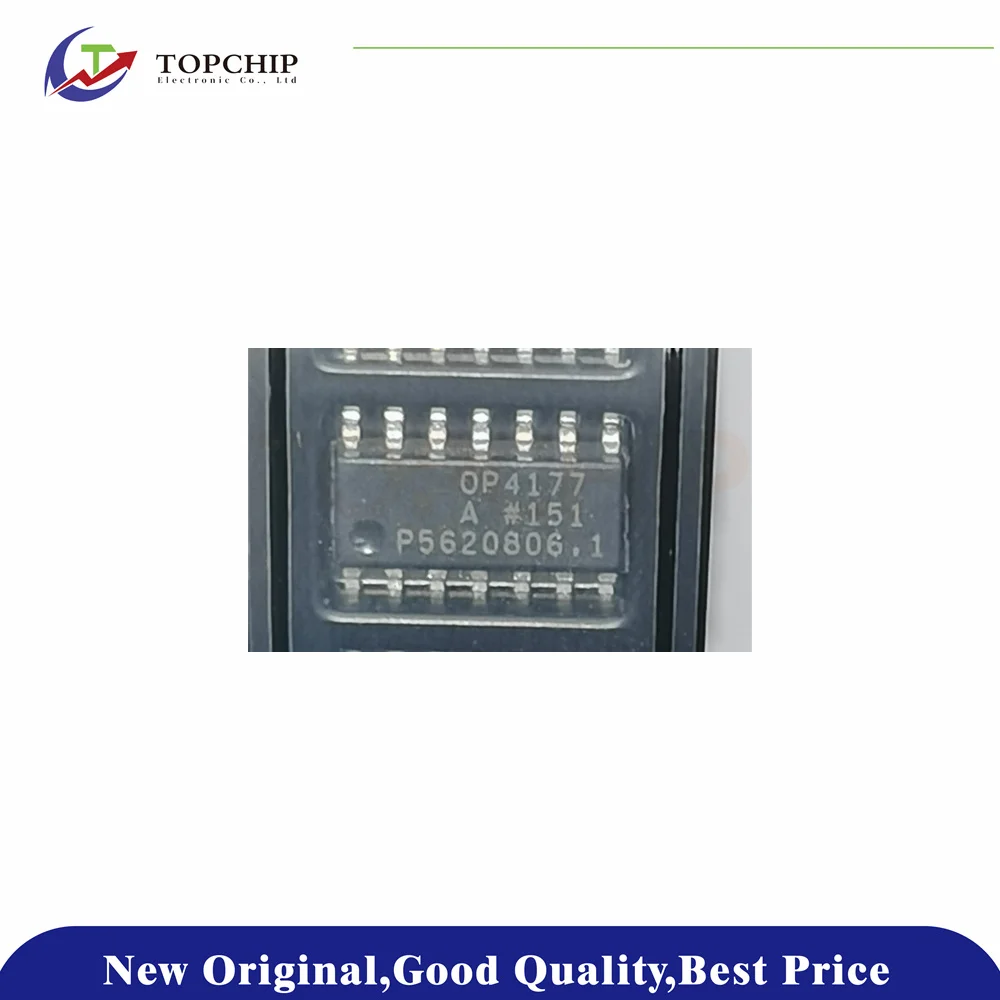 

1Pcs New original OP4177ARZ 500pA Quad 1.3MHz SOIC-14 Operational Amplifier