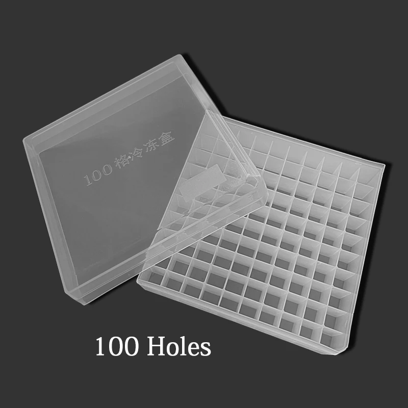 100 Holes High Quality Frozen Tube Box Liquid PP Freezing Tube For Lab Experiment