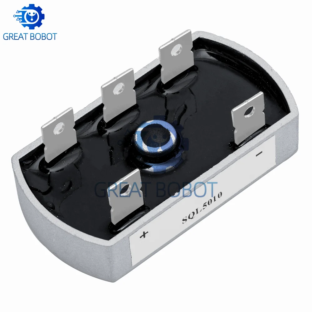 Diode Bridge Rectifier BS 50A 1200V Aluminum Metal Case 3 Phase