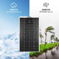 Panneau solaire flexible monocristallin en silicium PowMr 100W 18V, étanche, ultra fin et léger, en PET et EVA, pour système solaire, camping-car, bateau, camping, alimentation hors réseau 7