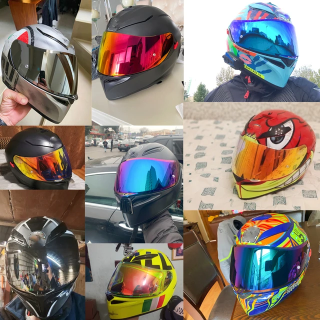 Bouclier de casque de moto pour AGV K5 K5S K3SV K1, visière de casque,  crème solaire, K3-SV puzzles - AliExpress