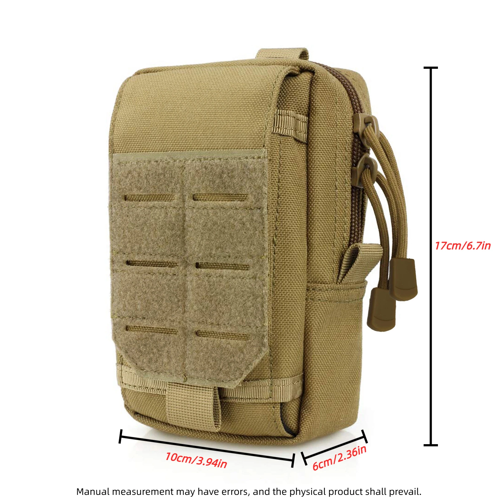 Tactical Flip-Top Laser-Cut Phone Bag - Durable Outdoor Waist Pack