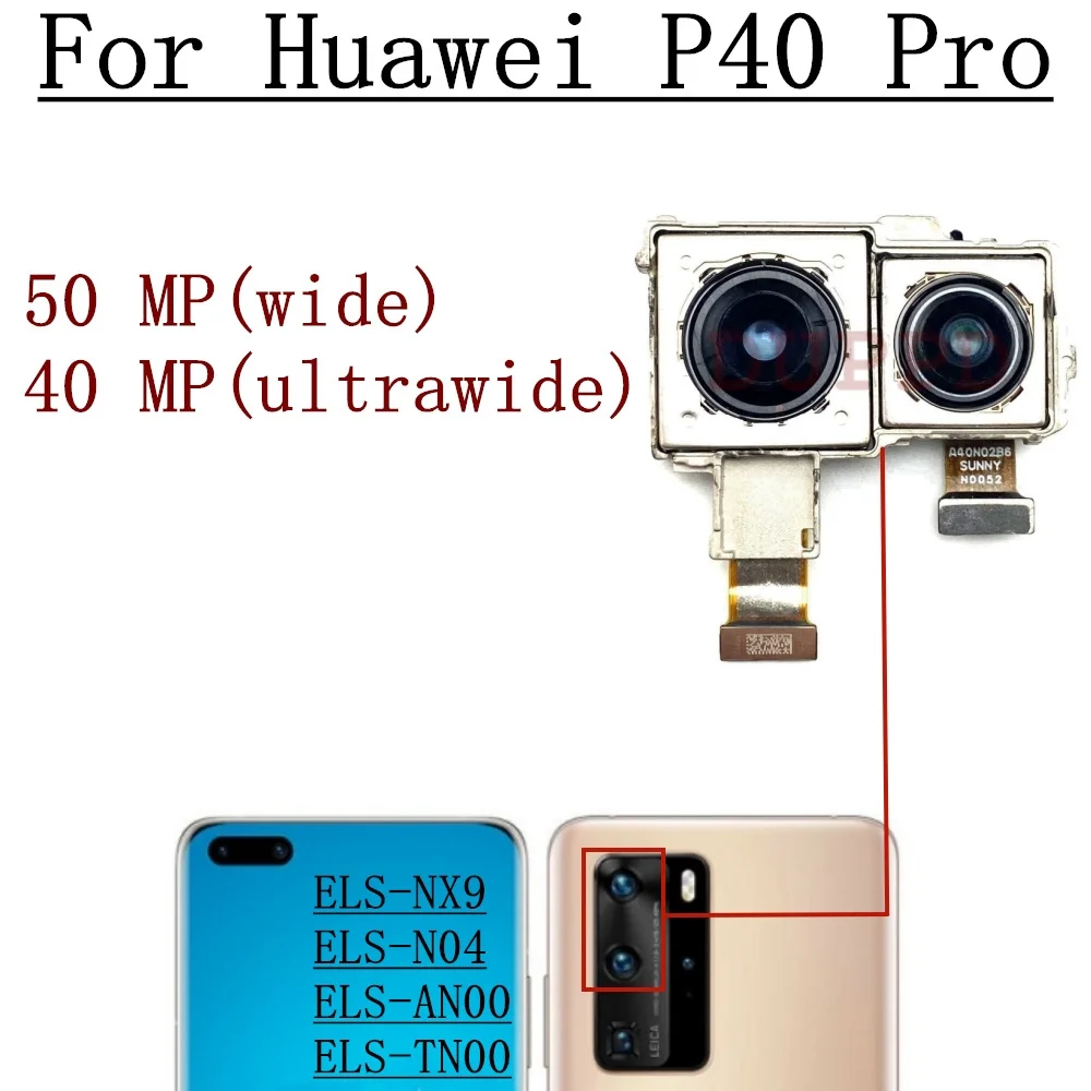 Eonpam 2 Pezzi Vetro Fotocamera per Huawei P50 Pro Lente Posteriore Ricambio HD Original Camera Glass con Kit di Riparazione