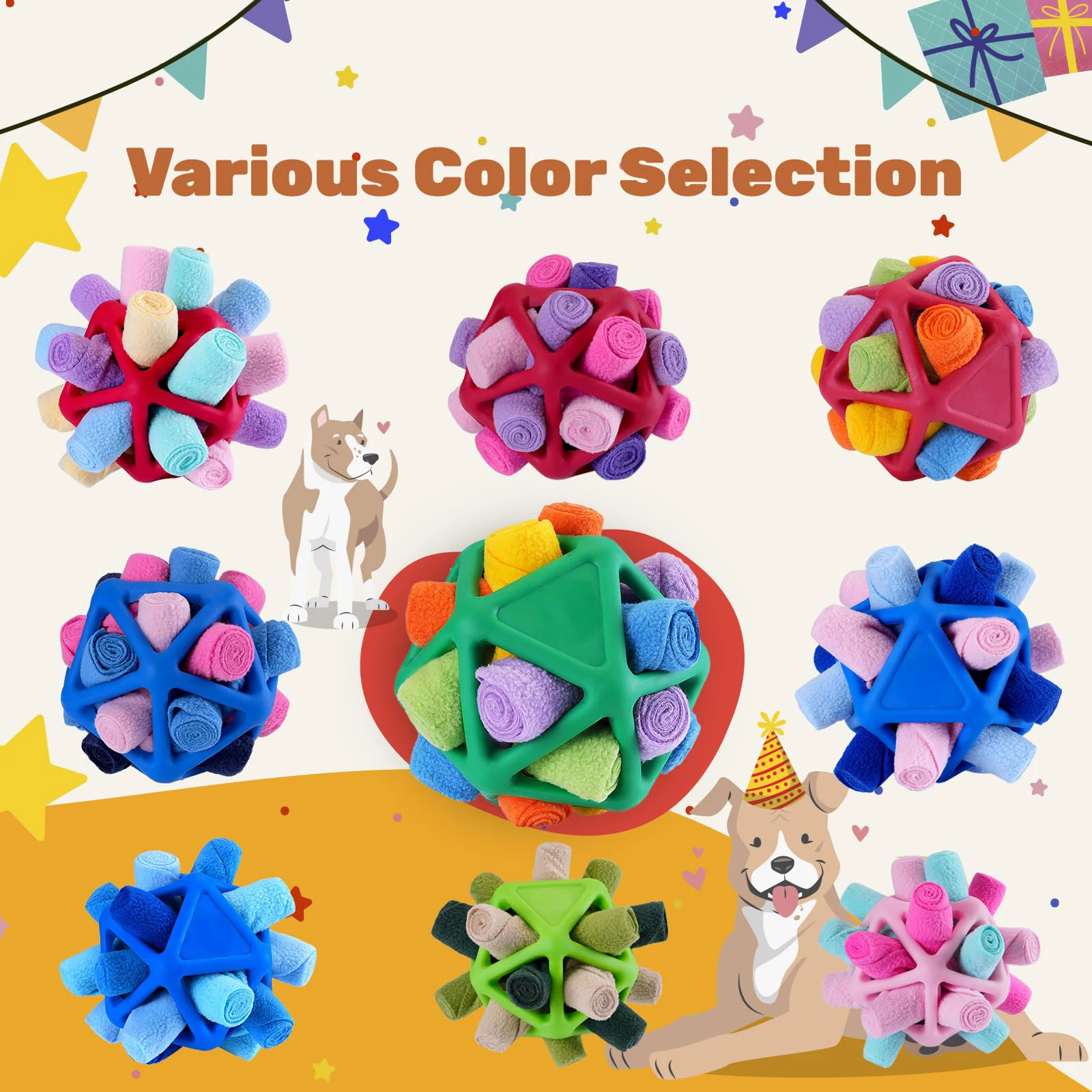 Dog Sniffing Ball Innovative Pet Shaking Training Toys for Pet Training Tooth Cleaning Puppy Chew Relieve Boredom Dog Toy 2