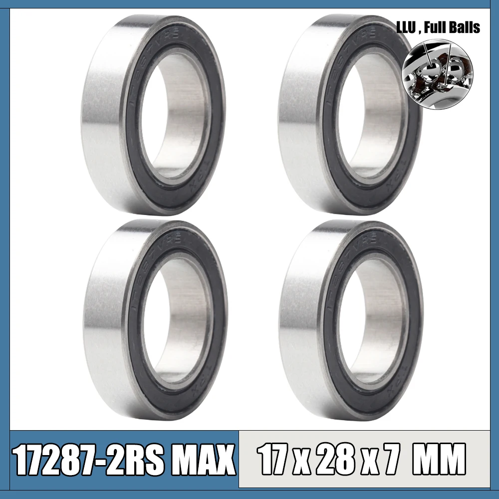 17287 2rsv Max Bearing 17*28*7mm 4pcs Full Balls Bicycle Pivot Repair