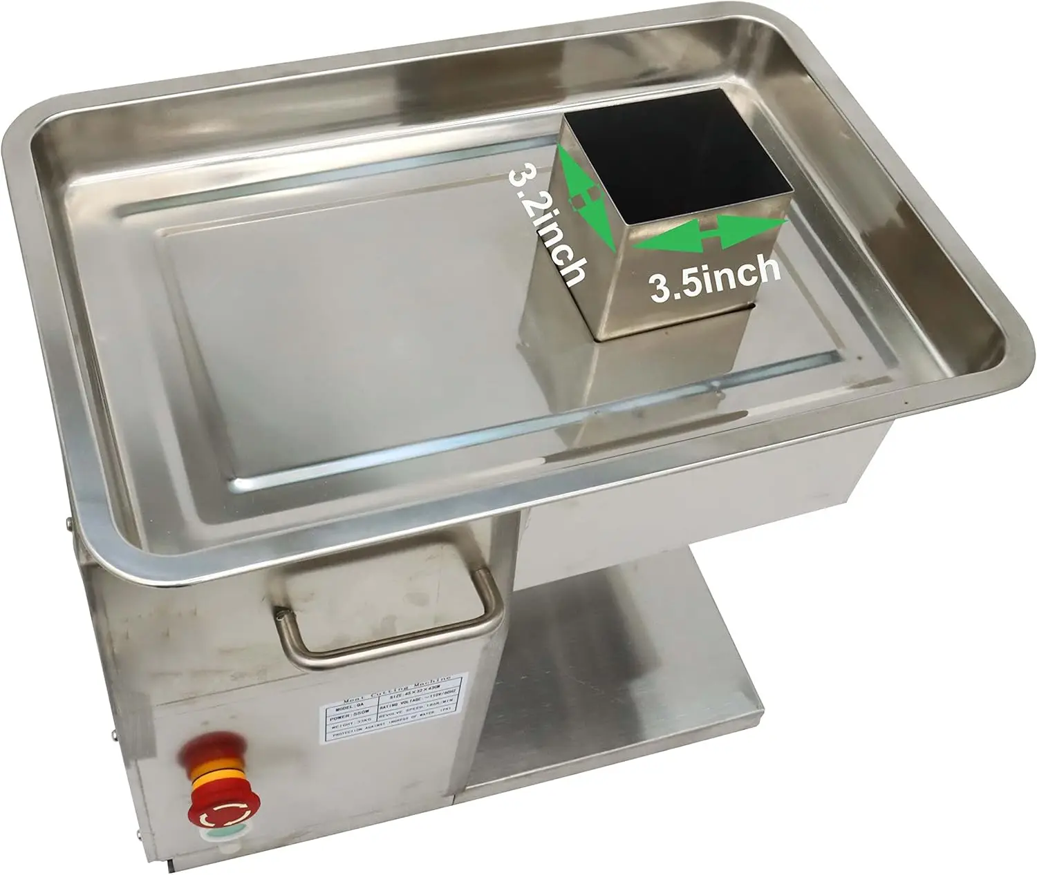 Meat Cutting Machine Commercial Electric Slicer Shredded Diced For Steak Beef Pork Meat With Chimney Feed Inlet Qx 5Mm 3