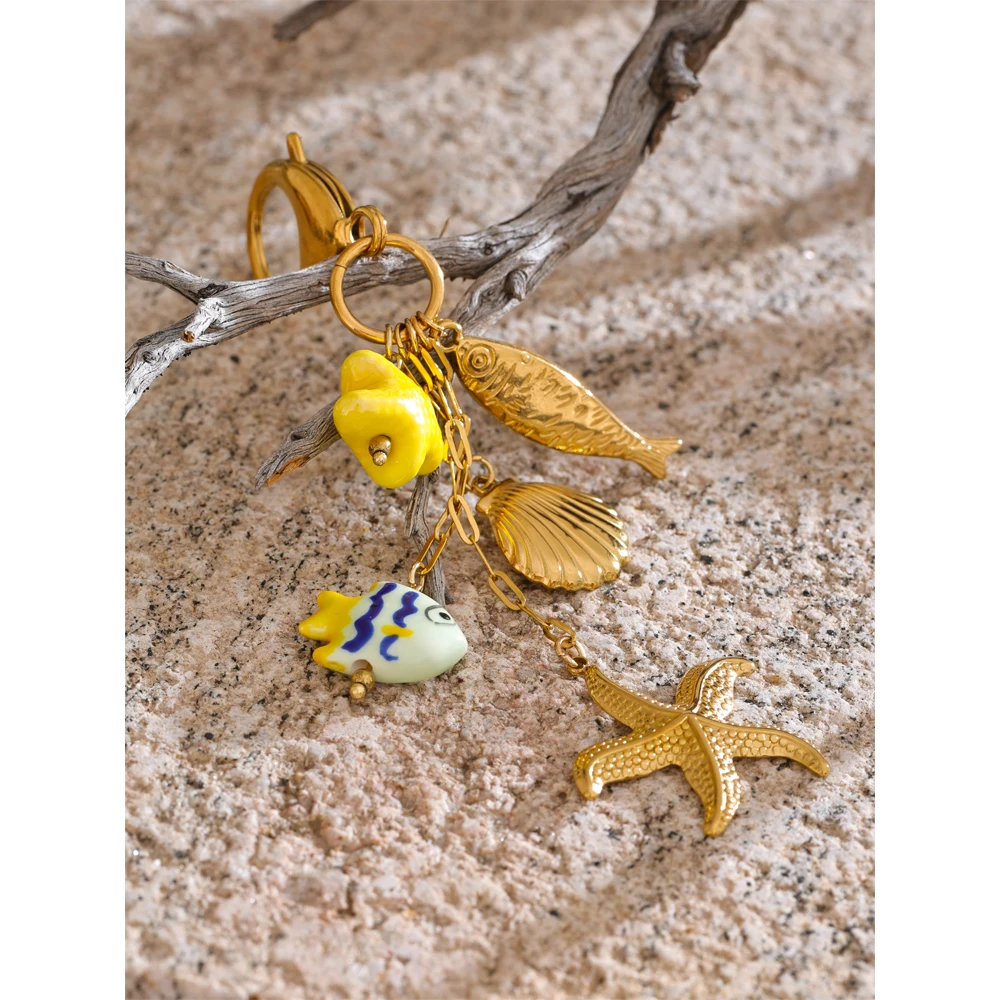 Yhpup Ceramic Jewelry Car Key Accessories