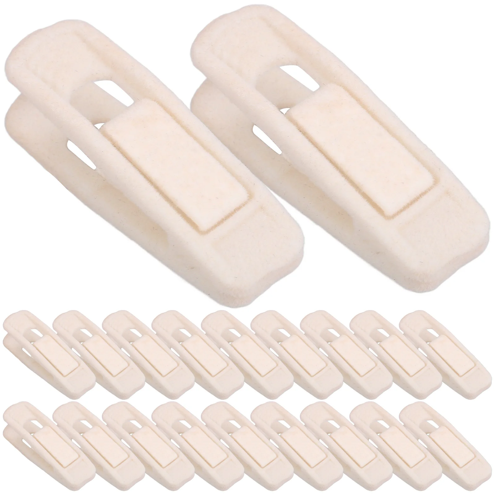 

20pcs Velour Hanger Clips Pant Skirt Clothes Hanger Clips For Clothes Hangers